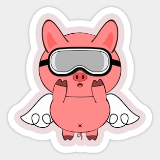 flying pig Sticker